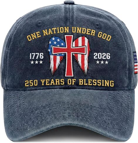 4th of July 250th Anniversary USA Hat - Embroidery United States 250th Anniversary Hat, Patriotic 1776-2026 Cap for Man Dad Grandpa, Patriots Gifts for Men Women, Commemorative Cap on Independence Day in Saudi Arabia