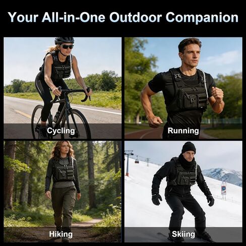 Running Vest Hydration Backpack with 2L Water Bladder and Survival Whistle,Lightweight Running Vest for Women Men,Breathable Hiking Backpack Water Backpack Chest Pack for Marathon,Cycling,Hiking in Saudi Arabia