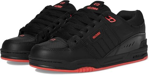Globe Men's Fusion Skate Shoe, Black/Red, 12 in Kuwait