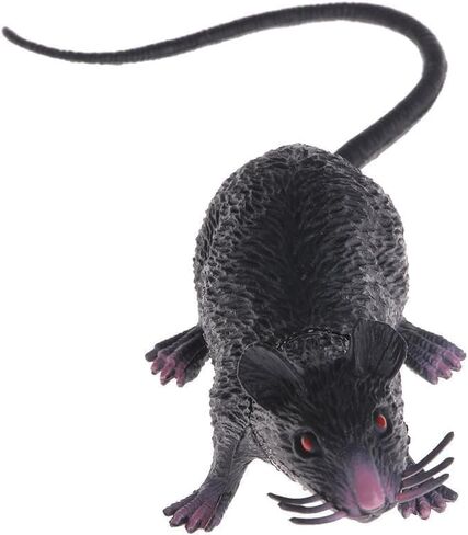 Halloween Rat Decor - Realistic Mouse Figure for Haunted House Props, Spooky Party Supplies and Gothic Tabletop Displays (Lifelike Rodent Statues) in Saudi Arabia
