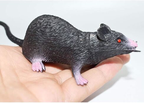 Halloween Rat Decor - Realistic Mouse Figure for Haunted House Props, Spooky Party Supplies and Gothic Tabletop Displays (Lifelike Rodent Statues) in Saudi Arabia