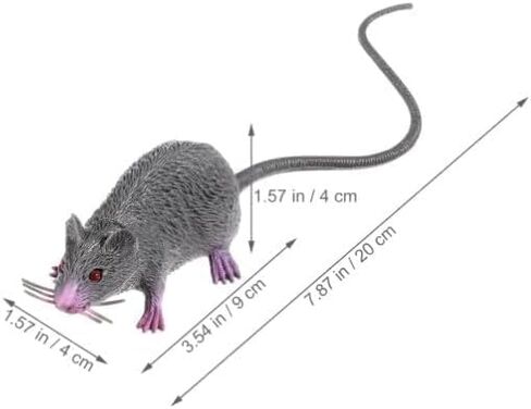 Halloween Rat Decor - Realistic Mouse Figure for Haunted House Props, Spooky Party Supplies and Gothic Tabletop Displays (Lifelike Rodent Statues) in Saudi Arabia