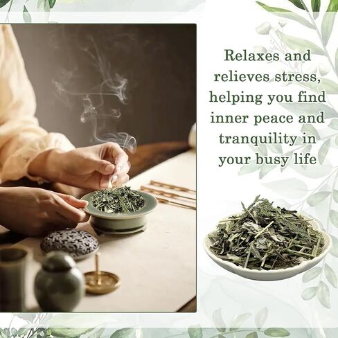 4.6 oz Organic Dried Sage, Cedar & Sweetgrass Loose Mix - Natural Smudging Herbs for Home Cleansing, Meditation & Negative Energy Clearing Rituals in Saudi Arabia