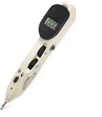 Electronic Acupuncture Pen Meridian Pen Find Acupoints Automatically with 3 Massage Heads Rechargeable in Kuwait