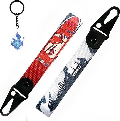 Hololive Justice - Elizabeth Rose Bloodflame Keystrap and Keychain Bundle - Otaku in Saudi Arabia