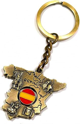 BDM - Llavero con la bandera España, metálico para hombre o mujer. - Modelo 5 in Saudi Arabia