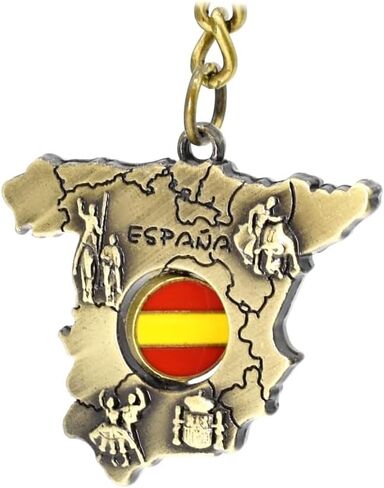 BDM - Llavero con la bandera España, metálico para hombre o mujer. - Modelo 5 in Saudi Arabia