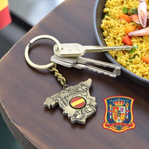 BDM - Llavero con la bandera España, metálico para hombre o mujer. - Modelo 5 in Saudi Arabia