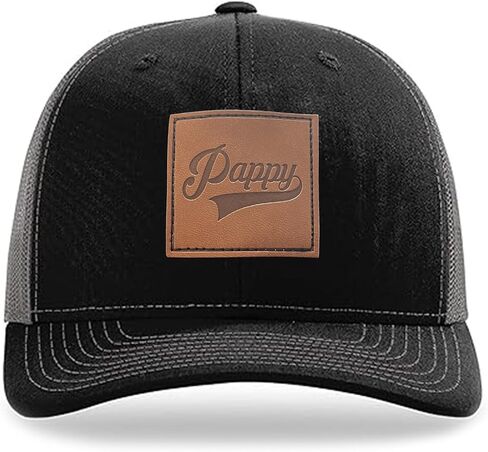 Daddy Hat,Pappy Trucker Hat Structured Classic Adjustable Papa Snapback Baseball Cap Black in Saudi Arabia