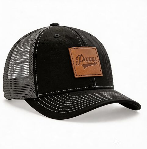 Daddy Hat,Pappy Trucker Hat Structured Classic Adjustable Papa Snapback Baseball Cap Black in Saudi Arabia