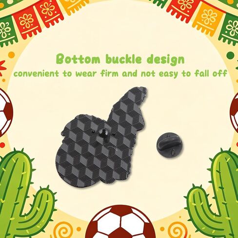 4 Pcs Mexican Soccer Brooch Pin Set,Mexican Fiesta Cactus Pinata Taco Sombrero with Football Enamel Pins World Cup Soccer Fans Gifts Backpack Badges for Mexican Party Favors Women Man Accessories in Kuwait