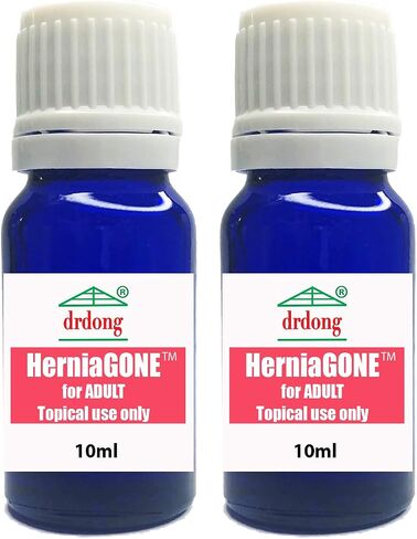 HerniaGONE for Adult, 2 Pack - Essential Oil Blend, Easy to Apply topically, Tested for 50+ Years, Natural Remedy for Adult Hernias, Try it for 1-2 Weeks Before Seeing a Doctor in Saudi Arabia