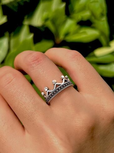 1 PC 925 Silver White Gold Gorgeous Elegant Setting Square Tourmalines Zircon Rings For Women Party Prom Vintage Silver Ring For Women Anniversary Birthday Gift Fine Jewelry Early Fashion Trends in Kuwait