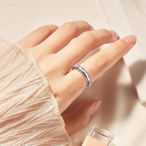 DAOCHONG Semicolon Love Heart Anxiety Relieve Spinner Rings My Story Isn't Over Yet Semicolon Fidget Ring Sterling Silver ADHD Stress Relieving Ring for Women Men in Kuwait