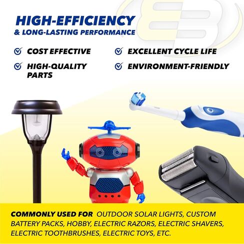 Exell Battery 10PACK 2/3AA NiMH 700mAh 1.2V Button top Rechargeable Battery for Dust Busters, Lascar EL-USB-1-PRO Industrial USB Temperature Data Logger in Kuwait