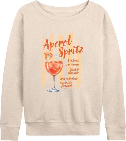 رسالة فورية - Aperol Spritz - بلوفر نسائي فرينش تيري بأكمام طويلة in Kuwait