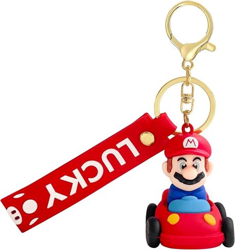 ACZHHZC Mario Keychains, Cute Backpack Key Chain Accessories, Fun Keyring Jewelry Gift for Men and Women in Saudi Arabia