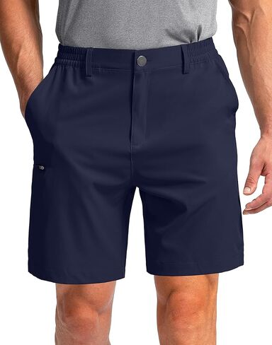 Pinkbomb Men's Golf Shorts with 6 Pockets Stretch Quick Dry Hiking Work Dress Shorts for Men (Grey Sage, 3X-Large) in Kuwait