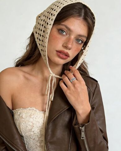 Vintage 925 Silver Flower Open Band Ring Boho Statement Adjustable Rings for Women in Saudi Arabia