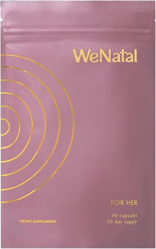 WeNatal for Her Prenatal Vitamins – Clinically Studied by Citruslabs – HSA/FSA Pre-Approved – Folate, Choline, DHA, Magnesium & Vitamin D3 – Non-GMO for Fertility & Pregnancy, 90 Capsules in Saudi Arabia