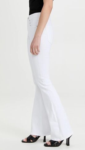Veronica Beard Jean Women's Beverly Skinny Flare Jeans, White, 25 in Saudi Arabia