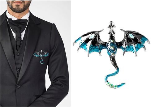 Men's Brooch Tie Pin Personality for Formal Wear Accessories Jewelry Gift in Kuwait