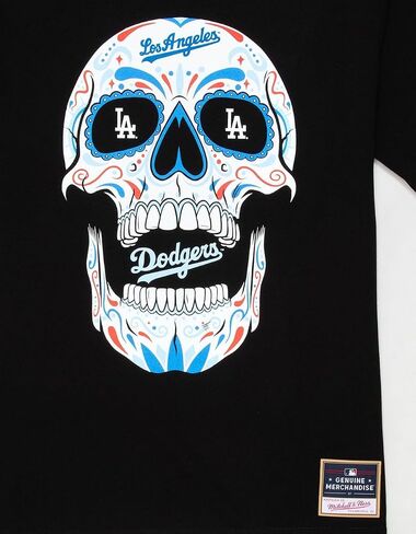 Mitchell & Ness Los Angeles Dodgers Sugar Skull Mens Tee in Saudi Arabia