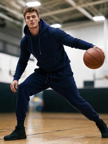 Men's Tracksuits 2 Piece Set Sweatsuits Casual Hoodies and Sweatpants Athletic Outfits Jogging Sweat Suits for Men in Kuwait