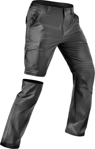 Mens Hiking Pants Convertible Quick Dry Water Resistant Lightweight Zip Off Fishing Outdoor Travel Cargo Pants in Saudi Arabia
