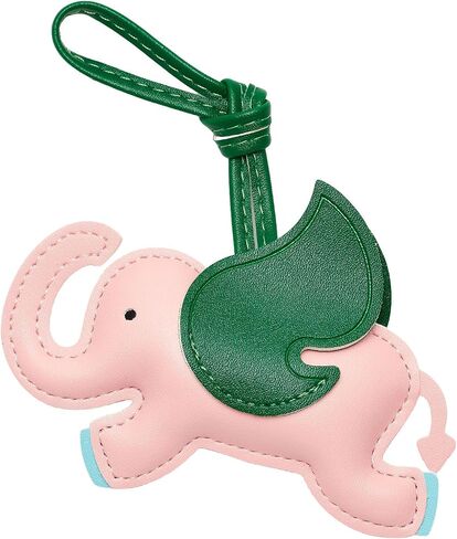 DEVPSISR Elephant Purse Charms Women Cute Animal Keychain Leather Bag Charms for Handbags Tote Bag Accessories Charm Trendy in Saudi Arabia