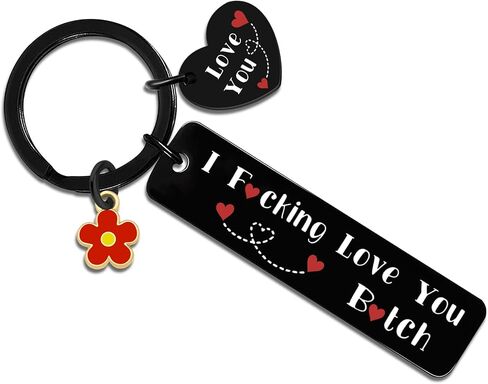 I Fucking Love You Mothers Day Gifts Best Friend Keychain For Women Friendship Gift For Bestie Bff Friend Female Chrismas Birthday Gift For Friendship in Kuwait