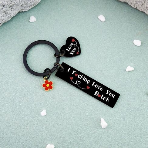 I Fucking Love You Mothers Day Gifts Best Friend Keychain For Women Friendship Gift For Bestie Bff Friend Female Chrismas Birthday Gift For Friendship in Kuwait