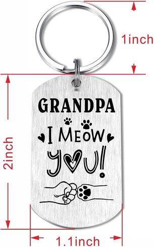 Laluminter أفضل هدايا الجد للقطط - هدايا I Meow You Grandpa من القطط - هدية عيد الميلاد لجد الحيوانات الأليفة ذات الفراء in Kuwait
