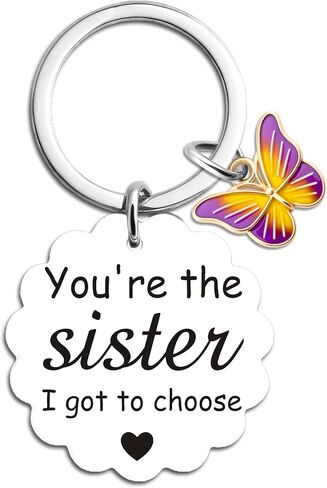 Gifts for Sister Gifts From Sister In Law Gift for Friends Best Friend Keychain You're the Sisters I Got to Choose Butterfly Gift for Women Bestie in Saudi Arabia