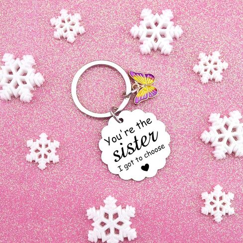Gifts for Sister Gifts From Sister In Law Gift for Friends Best Friend Keychain You're the Sisters I Got to Choose Butterfly Gift for Women Bestie in Saudi Arabia