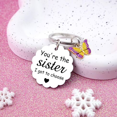 Gifts for Sister Gifts From Sister In Law Gift for Friends Best Friend Keychain You're the Sisters I Got to Choose Butterfly Gift for Women Bestie in Saudi Arabia