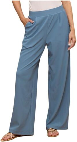 LOVER BRAND FASHION Women's High Waisted Wide Leg Palazzo Pants Buttery Soft Stretchy with Pockets for Yoga,Work,Casual Wear in Saudi Arabia