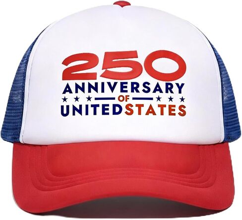 AICase 250 الذكرى السنوية قبعة الولايات المتحدة الأمريكية، للعام 250th America Merchandise الولايات المتحدة الأمريكية 250 قبعة عيد ميلاد عيد الاستقلال الأمريكي Merch 4 يوليو ملابس للنساء والرجال هدايا الوطنيين -V3 in Kuwait