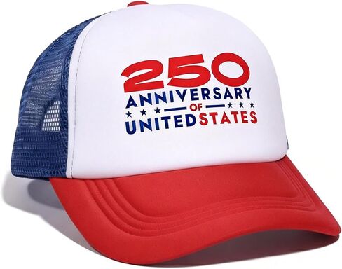 AICase 250 الذكرى السنوية قبعة الولايات المتحدة الأمريكية، للعام 250th America Merchandise الولايات المتحدة الأمريكية 250 قبعة عيد ميلاد عيد الاستقلال الأمريكي Merch 4 يوليو ملابس للنساء والرجال هدايا الوطنيين -V3 in Kuwait