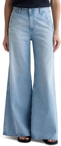 AG Jeans Womens Posey Mid-Rise Super Wide Leg in Kuwait