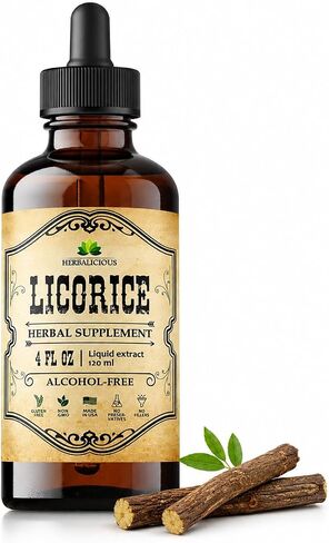 Licorice Root Extract – 2 FL OZ, Glycyrrhiza Glabra, Herbal Supplement for Digestion, Respiratory Health, Fatigue & Immune Support, Non-GMO in Kuwait