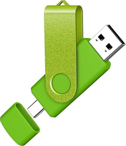 AreTop 16GB USB C Thumb Drive Dual USB 2.0 Flash Drive 16GB USB Drive Swivel Design 2-in-1 Portable Type-C Memory Stick for Android Smartphone, Computers, MacBook, Tablets, PC, 5 Pack in Kuwait