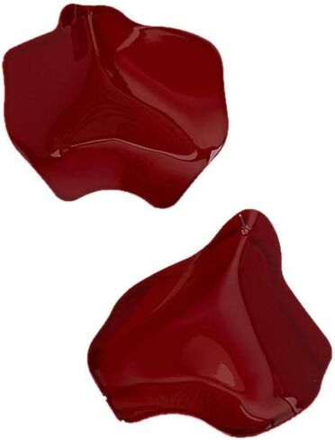 Large Vintage Chunky Red Metal Petal Earrings for Women Retro Bold Statement Exaggerated Big Irregular Geometric Earring Party Jewelry Gift Accessories in Saudi Arabia