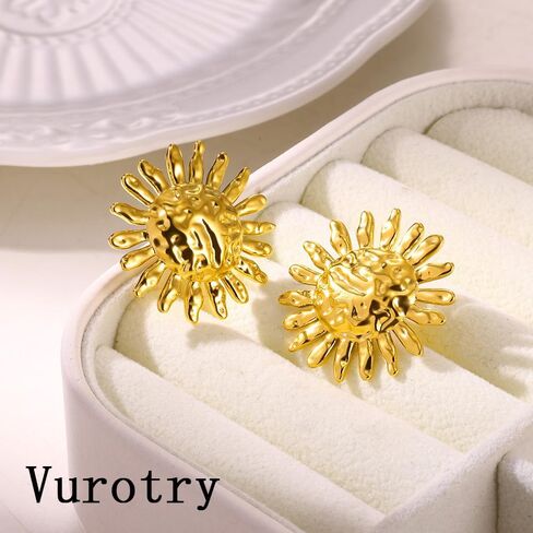 Gold Sun Earrings for Women Summer Sun Earring Jewelry in Saudi Arabia