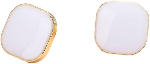 Caiyao Lightweight Colorful Enamel Square Button Earrings for Women Small Square Post Stud Earrings Delicate Pierced Earrings Teen Birthday Party Concert Christmas Jewelry Gifts in Kuwait