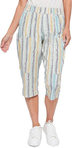 Royalty For Me Women's Women's High Rise Linen Capri Pant with Fray Detail in Kuwait