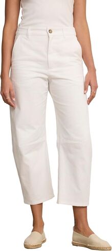 VELVET BY GRAHAM & SPENCER Women's Alexis Twill Pants, White, 10 in Saudi Arabia