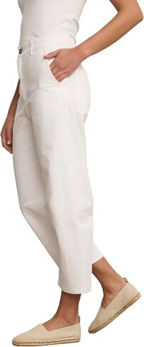 VELVET BY GRAHAM & SPENCER Women's Alexis Twill Pants, White, 10 in Saudi Arabia