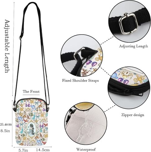 WCGXKO Princess Movie Gift Princess Crossbody Bag Princess Cartoon Movier Gift Fairytale Fans Gift in Kuwait
