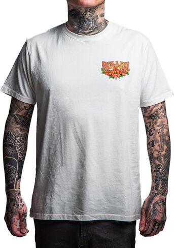 تي شيرت Sullen الرجالي La Vida Aloha Choloha Capsule Tattoo Lifestyle Graphic من القطن الفاخر بأكمام قصيرة in Kuwait